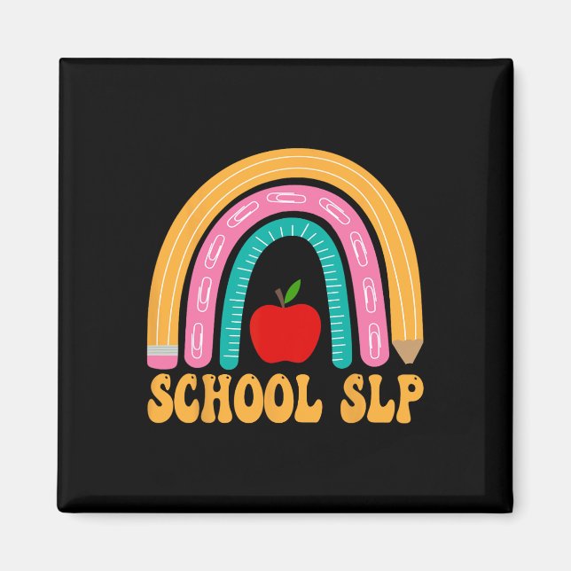 Íman Escola Slp Lápis Arco-Íris Mulheres Byck Para Apli (Frente)