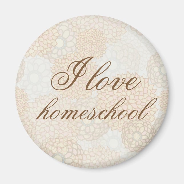 Íman Escolas de casa de flores castanhas (Frente)