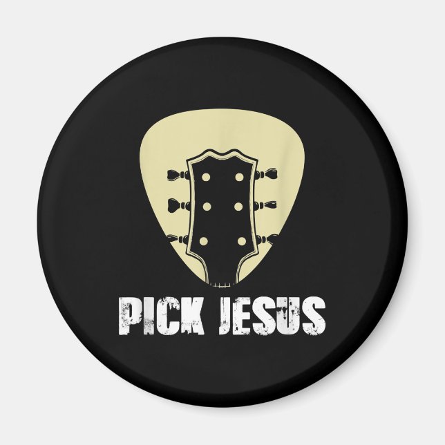 Íman Escolha Jesus Músico Religioso Presente Ideia Viol (Frente)