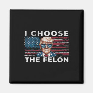 Íman Escolha The Felon Funny Trump 2024 Republican Patr