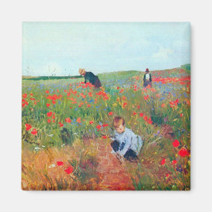 Íman Escolhendo Flores num Campo, Mary Cassatt