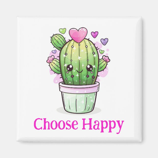 Íman Escolher magneta floral feliz (Frente)