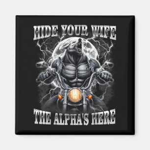 Íman Esconda a Esposa O Alfa Está Aqui Lobo Masculino M