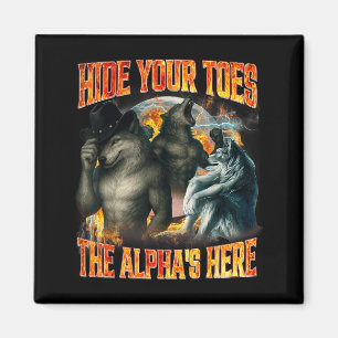 Íman Esconda seus Dedos O Alfa Está Aqui Lindo Lobo Alf