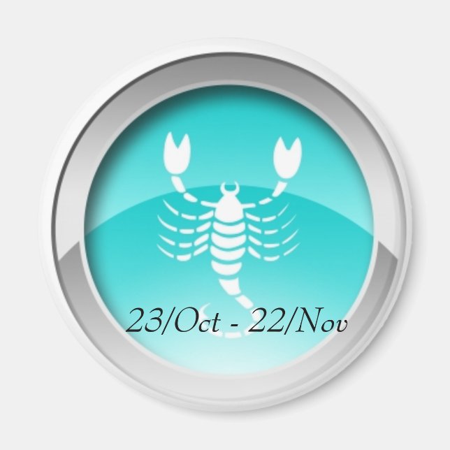 Íman Escorpião Datas (Frente)