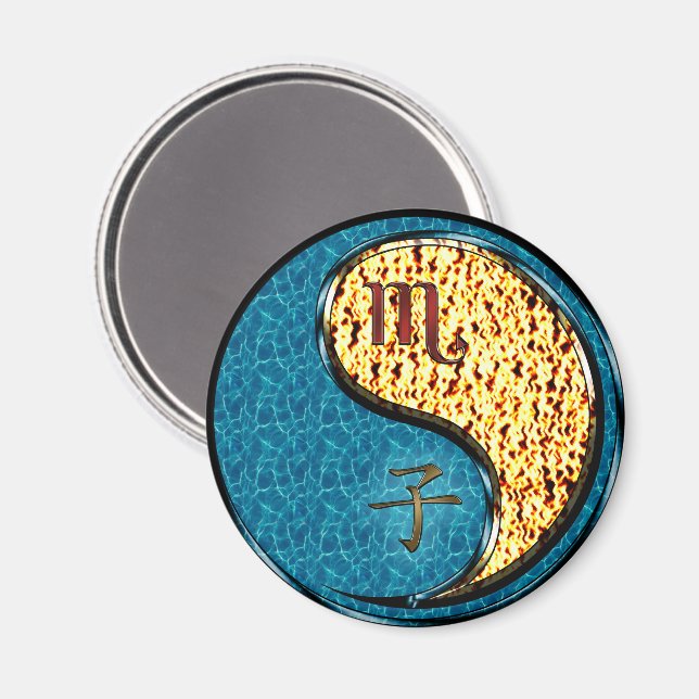 Íman Escorpião & Rato de Fogo (Front/Back)