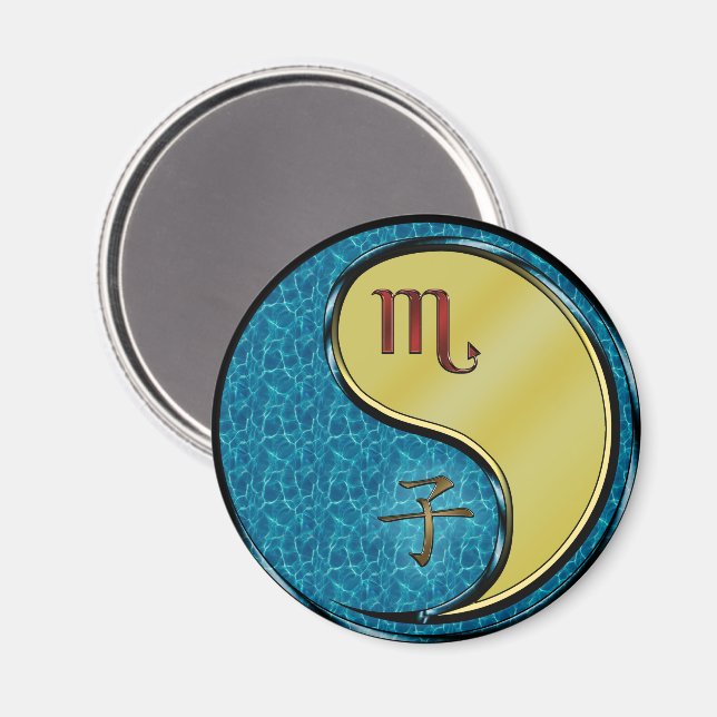 Íman Escorpião & Rato de Metal (Front/Back)