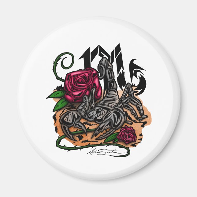 Íman Escorpião - Zodíaco (Frente)