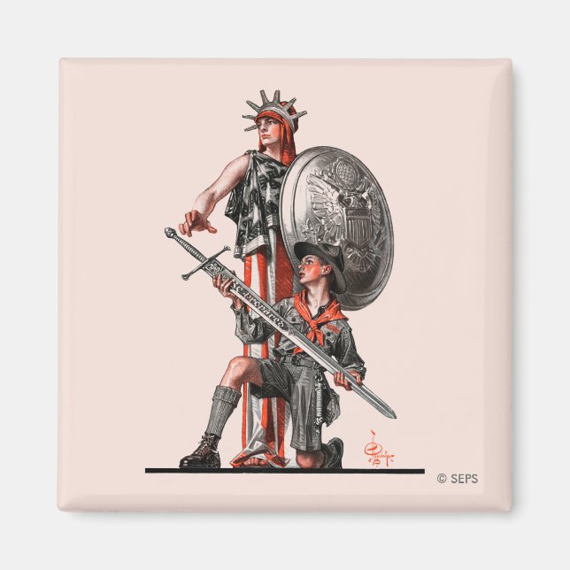 Íman Escoteiro e Liberdade (Frente)