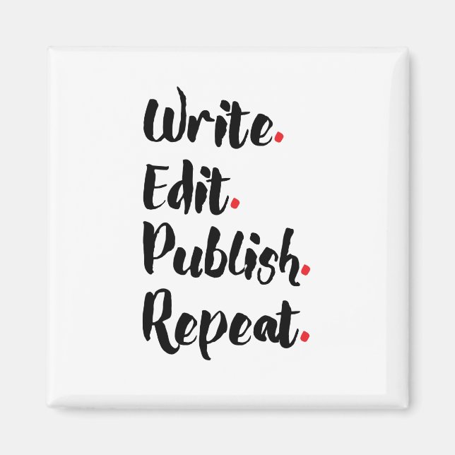 Íman Escreva. Editar. Publicar. Repita. (Frente)