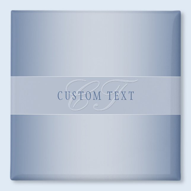 Íman Escrevendo de Script Monograma Editável Elegante | (Criador carregado)