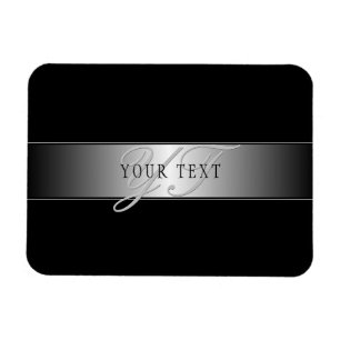 Íman Escrevendo de Script Monograma Editável Elegante