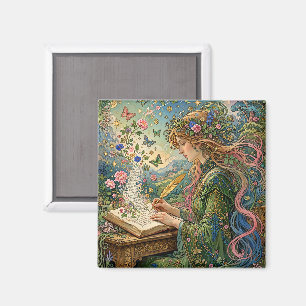 Íman Escrevendo o Mundo Art Nouveau
