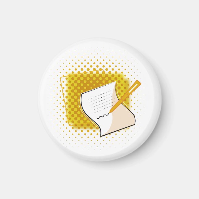 Íman Escrevendo sobrevoo (Frente)