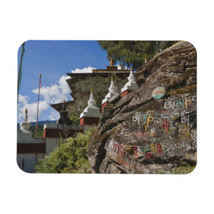 Íman Escrita butanesa em rochas e chortens nepaleses
