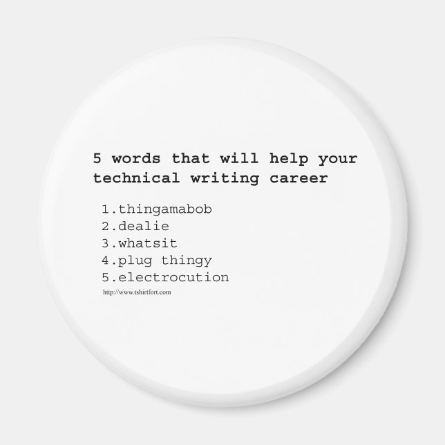 Íman Escritor técnico (Frente)