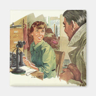 Íman Escritório de negócios vintage, CEO chefe e secret