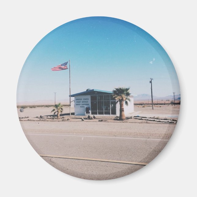 Íman Escritório de Posto Retroativo da Rota 66 (Frente)