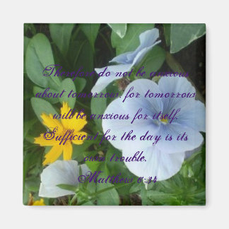 Íman Escritura de Matthew Inspirational FLOWERS ANSIOSA