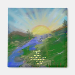 Íman Escritura inspiracional de Magnet Quadrada de 2 Po