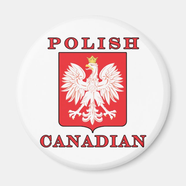 Íman Escudo canadiano polonês (Frente)