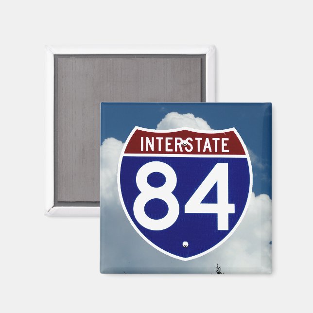 Íman Escudo da Interstate 84, Placa de Estrada, Oregon (Front/Back)