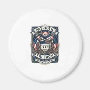 Íman Escudo de Batalha Patriótico 1776 Símbolo Inspirad