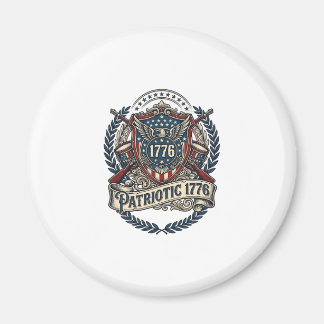 Íman Escudo de Batalha Patriótico 1776 Símbolo Inspirad