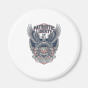 Íman Escudo de Batalha Patriótico 1776 Símbolo Inspirad
