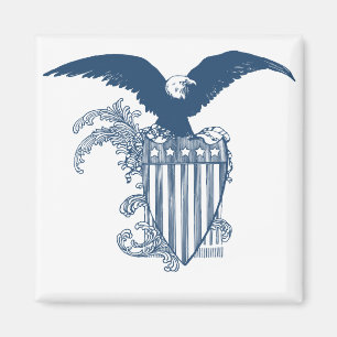 Íman Escudo de Estrelas de Águia Balda Americana
