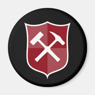 Íman Escudo de Martelo Cruzado