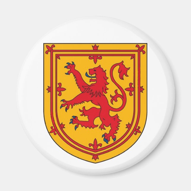 Íman Escudo do Leão Rampante da Escócia (Frente)