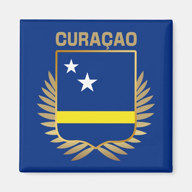Íman Escudo do Sinalizador Curacao (Frente)