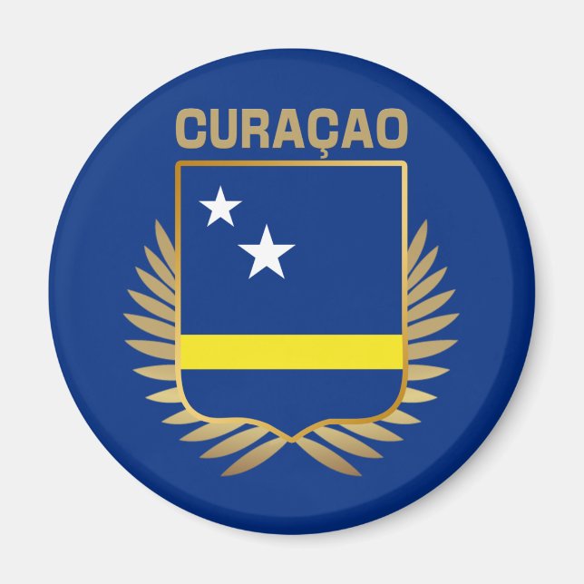 Íman Escudo do Sinalizador Curacao (Frente)