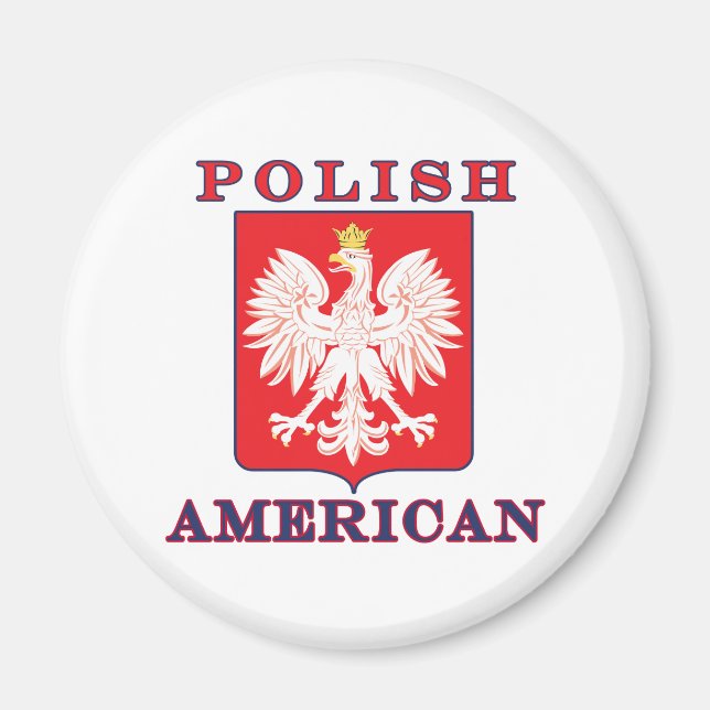 Íman Escudo polonês americano da águia (Frente)
