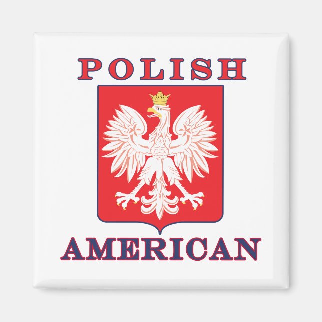Íman Escudo polonês americano da águia (Frente)
