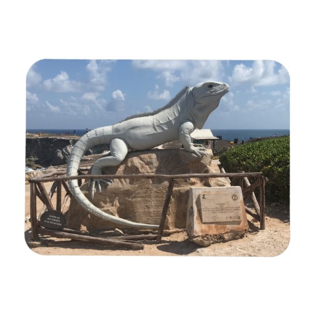 Íman Escultura Iguana Isla Mujeres, México Fotografia (Horizontal)