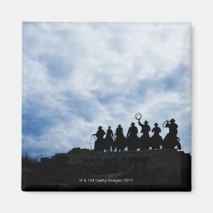 Íman escultura que lhe dá boas-vindas para evitar a