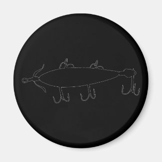Íman Escuro de pesca 2 Silhouette a