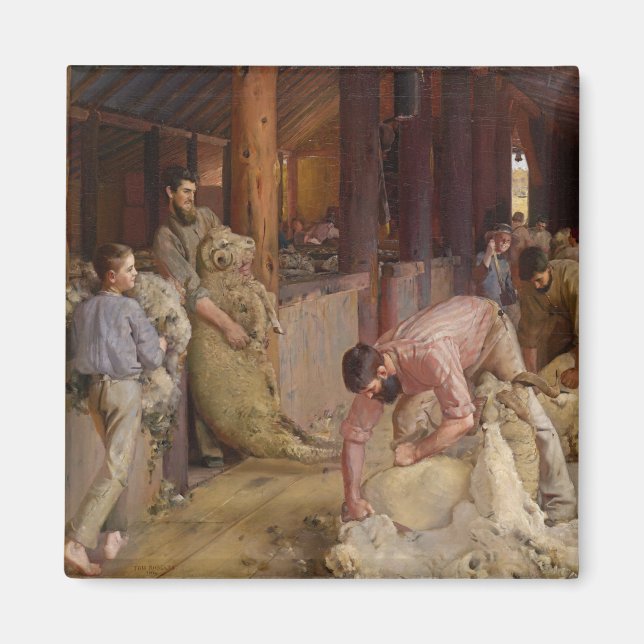 Íman Escutando os Rams (Arte australiana) (Tom Roberts) (Frente)