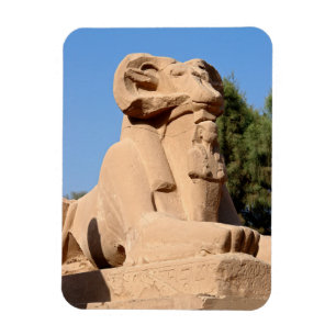 Íman Esfinge com cabeça-dura no Templo de Karnak - Egi
