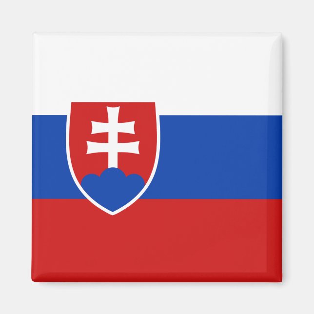 Íman Eslováquia Flag Magnet (Frente)