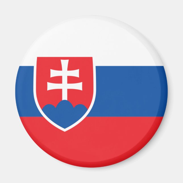 Íman Eslováquia Flag Magnet (Frente)