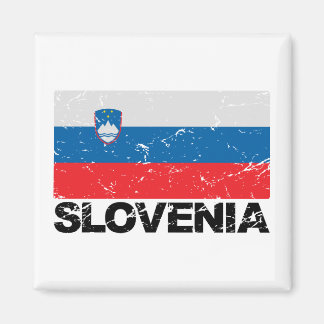 Íman Eslovênia Flag Vintage