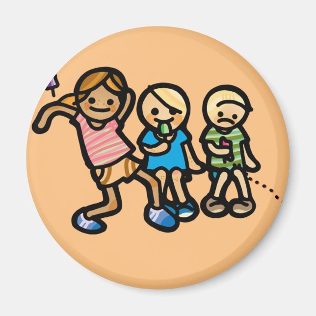 Íman esmaecida no botão. (Frente)