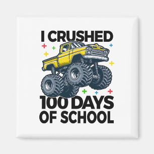 Íman Esmagei 100 Dias De Caminhão Monstro Da Escola 100