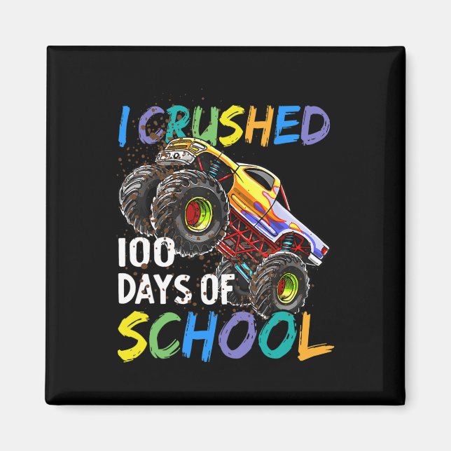 Íman Esmagei 100 Dias De Crianças De Caminhão De Monstr (Frente)