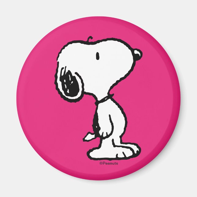 Íman Esnoopia Preta e Magenta (Frente)