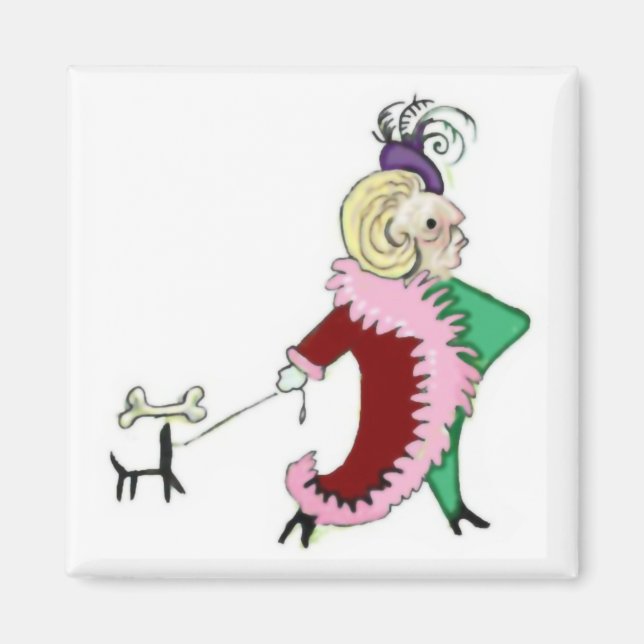 Íman Esnootinha com um Grande Boco e um Magneto de Cach (Frente)