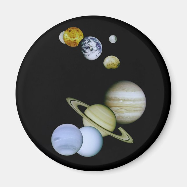 Íman Espaço de Imagem do Sistema Solar - Presente da ci (Frente)